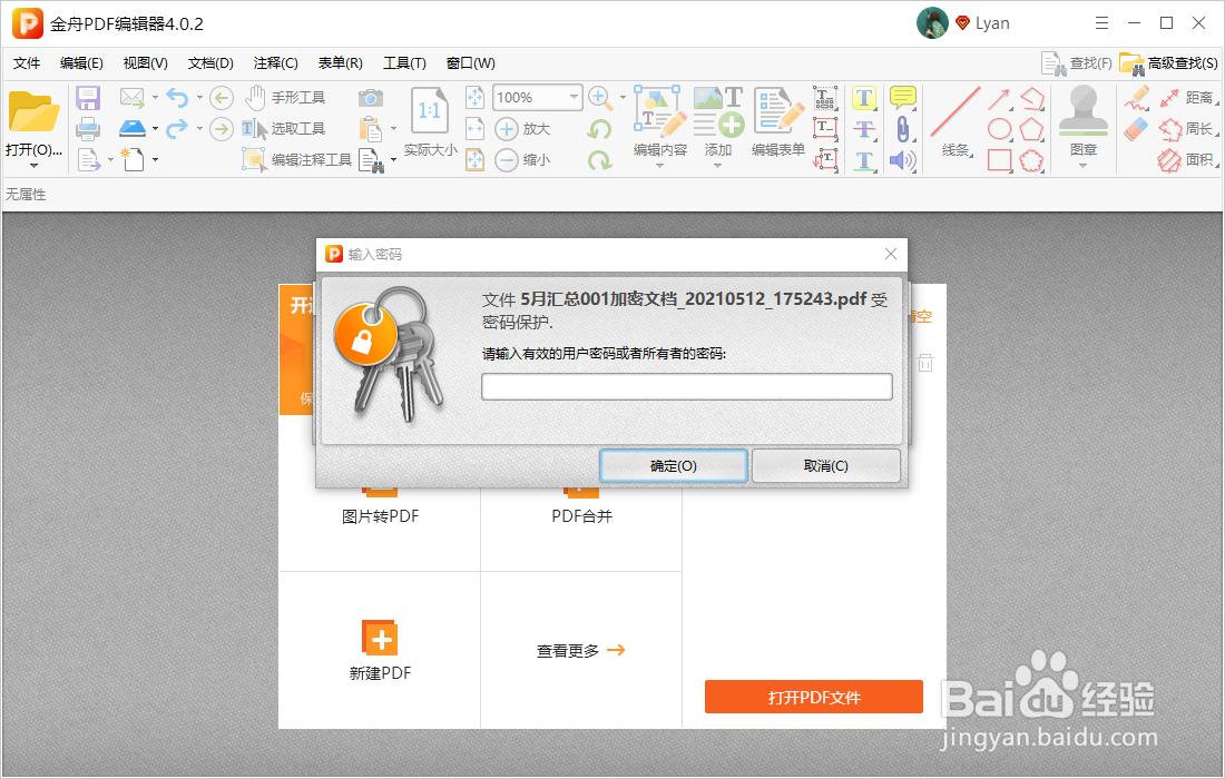 如何给PDF文件设置密码？