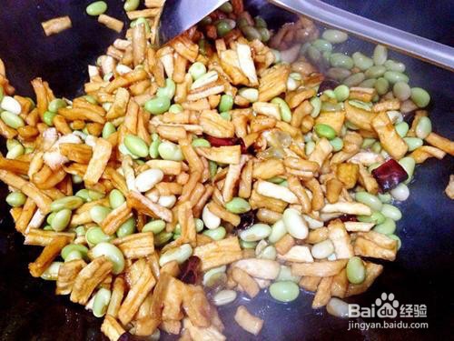 萝卜干炒青豆