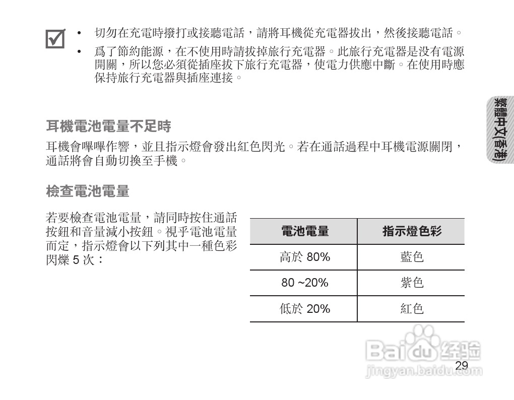 三星HM1200蓝牙耳机使用说明书:[4]