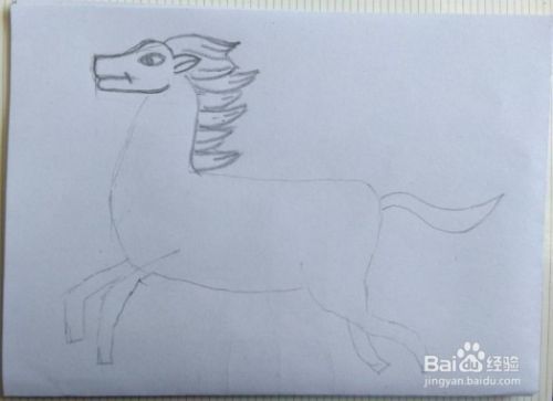 马的画法教程。画马的方法和步骤。如何画马奔跑