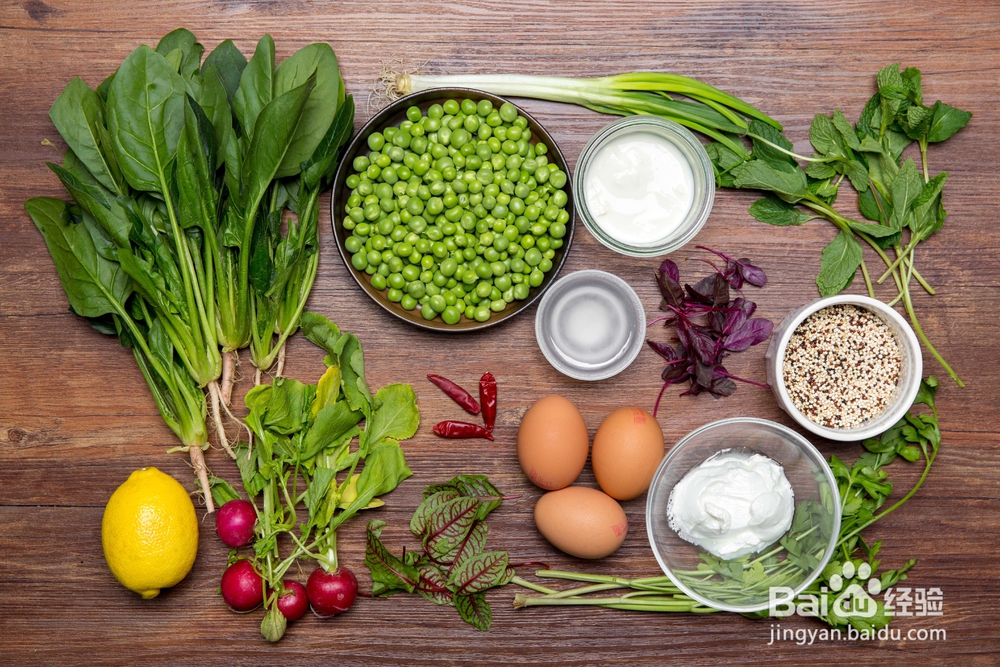 家常做法的豌豆小米薄荷煎饼