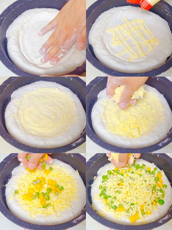 附带披萨饼和面