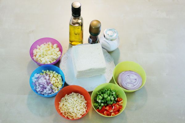 芝士时蔬吐司盏