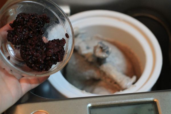 榴莲黑糯米椰浆冰淇淋