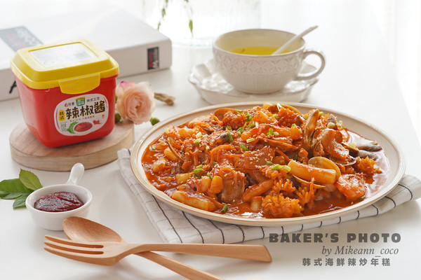 韩式海鲜辣炒年糕