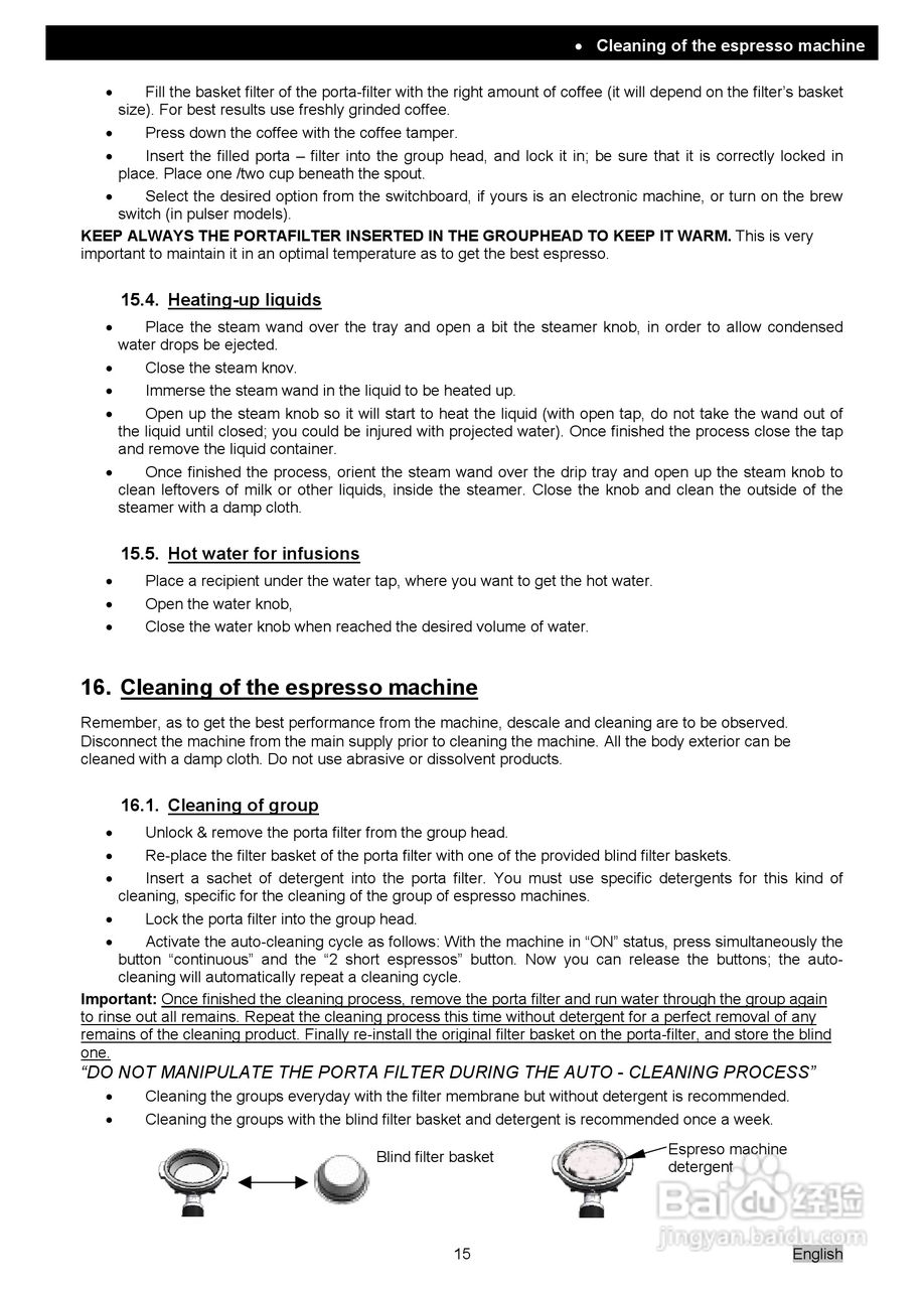 Expobar.Diamant钻石系列咖啡机操作使用说明书:[2]
