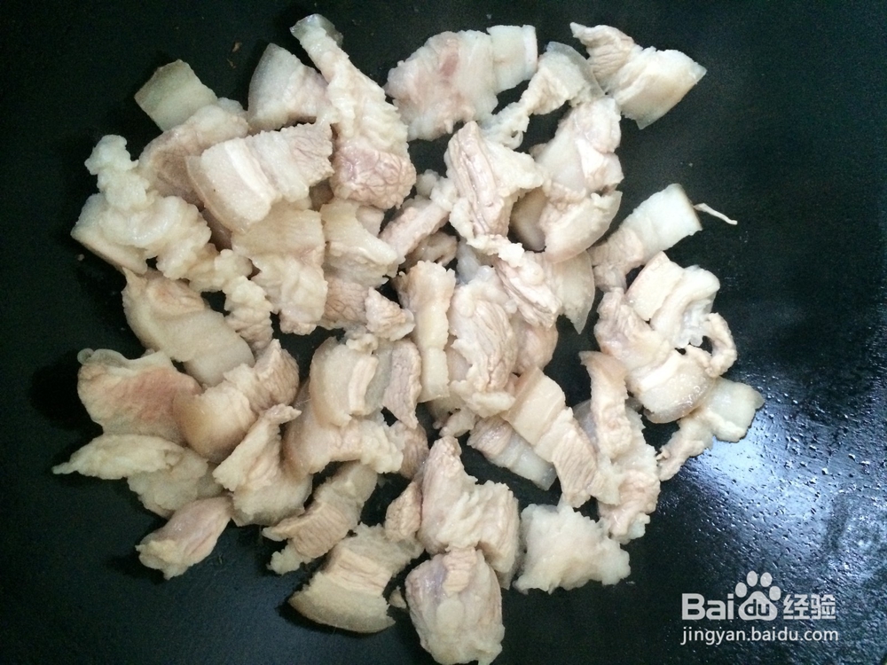美味的五花肉炒苦瓜