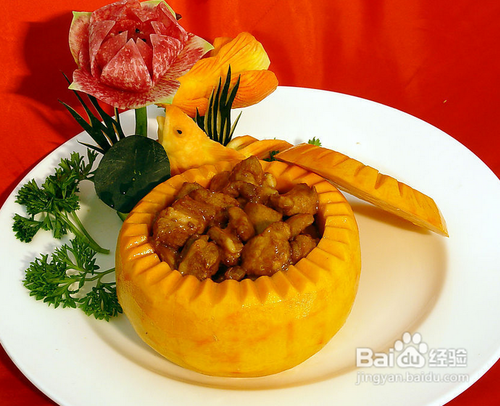 【年夜饭】2013年吉祥年夜饭金瓜排骨盅的做法