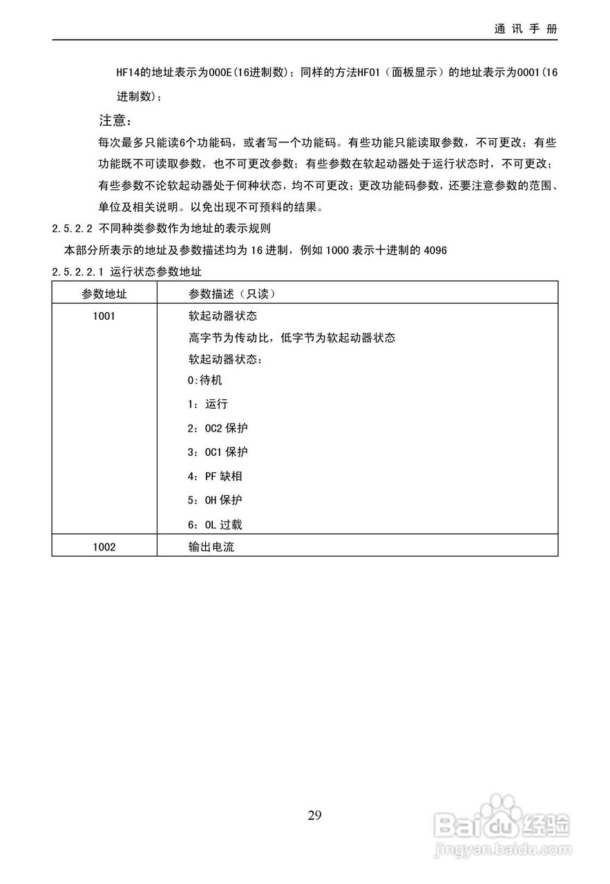 欧瑞HFR2500软启动器使用说明书:[4]
