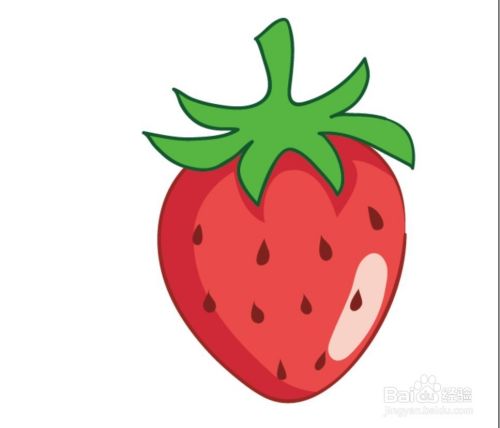 卡通草莓图片设计 百度经验