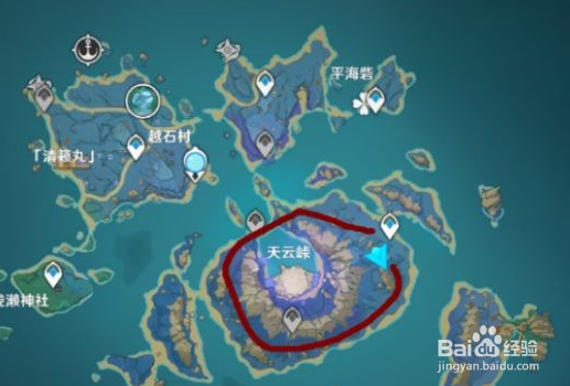 原神雷神突破材料天云草采集路线推荐
