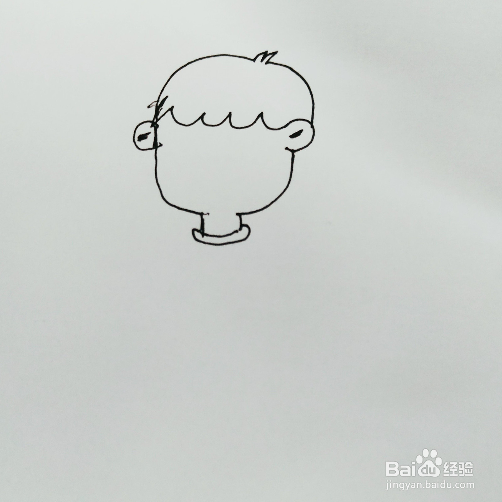 怎么画一位瘦高的男生简笔画呢？