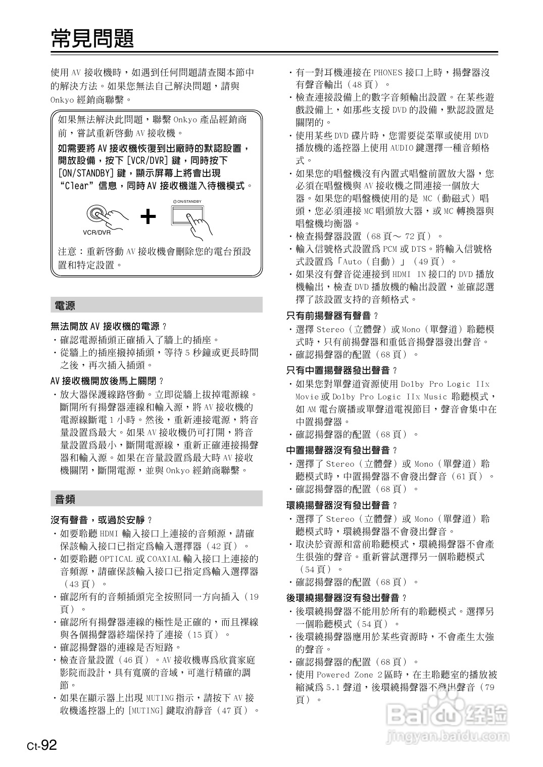 安桥TX-SR606型影音扩大机使用说明书:[5]