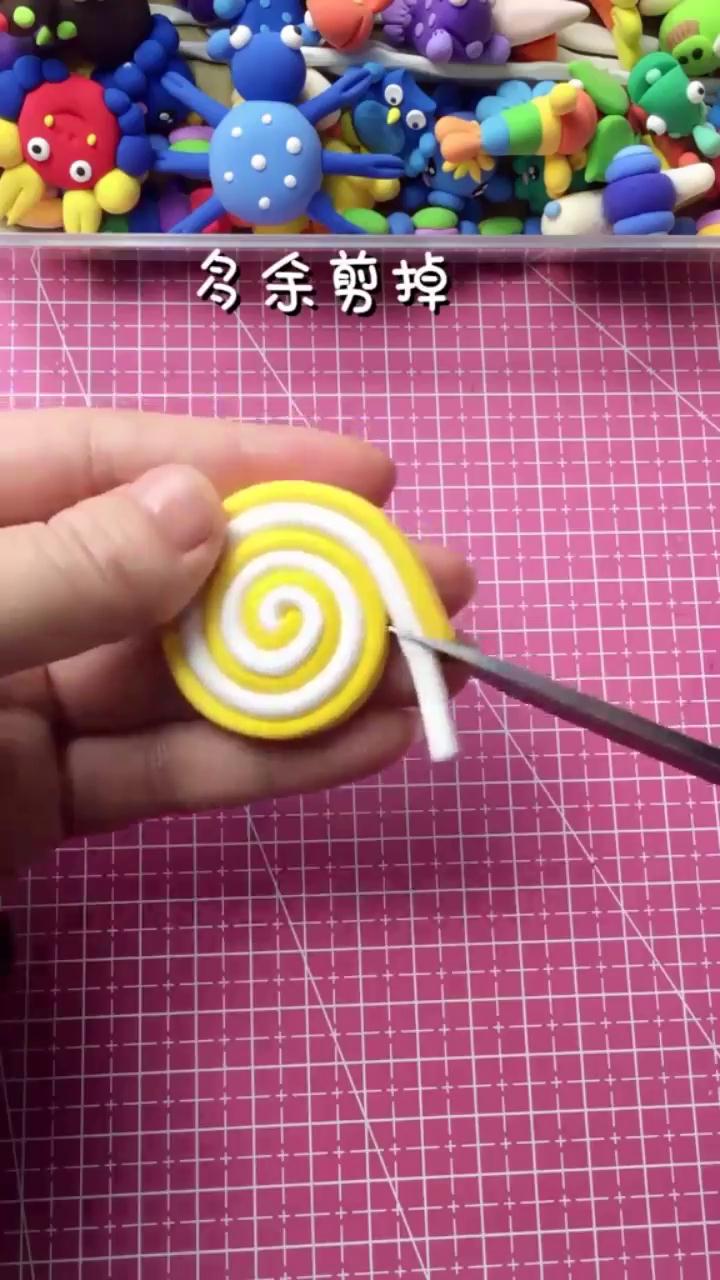 黏土手工棒棒糖怎么做