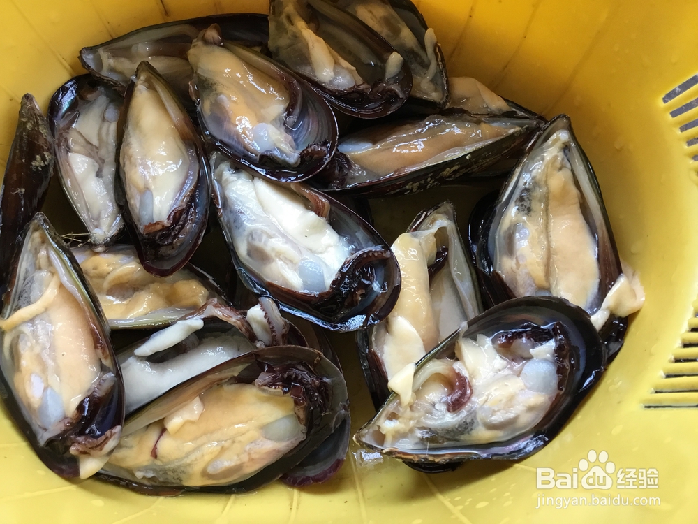 自己做蒜蓉蒸青口贝海鲜美食