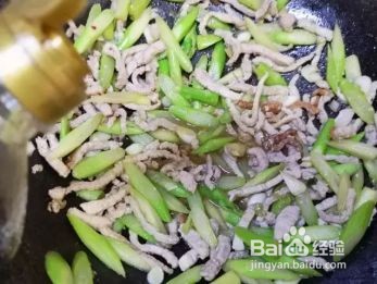 家常芦笋炒肉丝