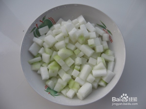 怎么做冬瓜炒毛豆