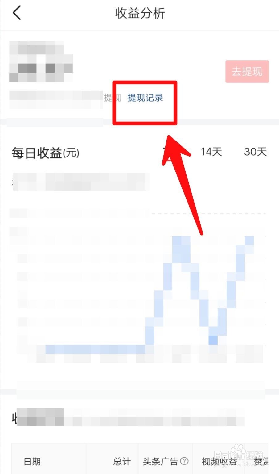 今日头条APP怎么查看提现记录