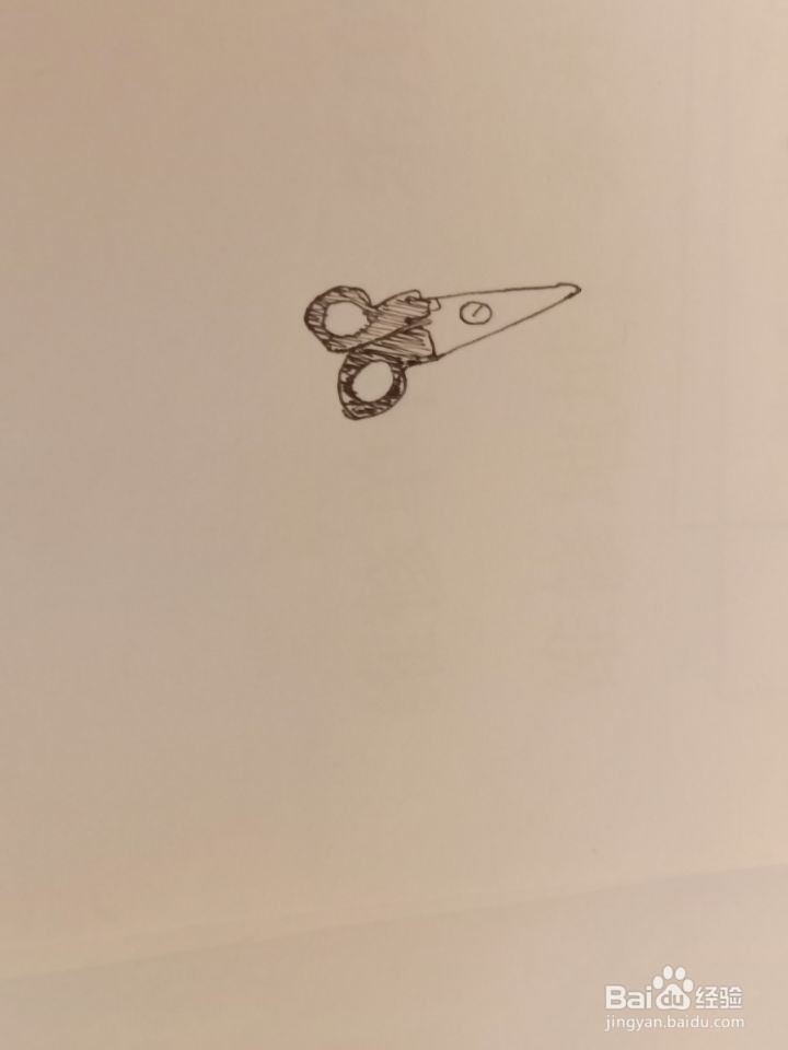 怎么画简笔画剪刀