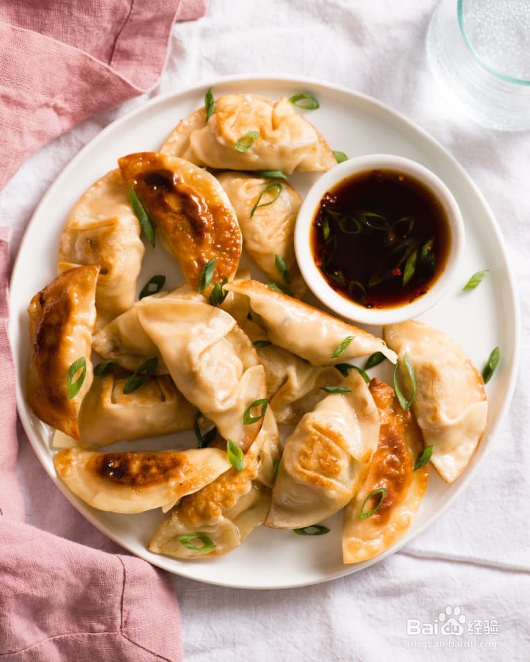 简易鸡肉饺子锅贴