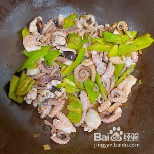 酱爆八爪鱼制作过程