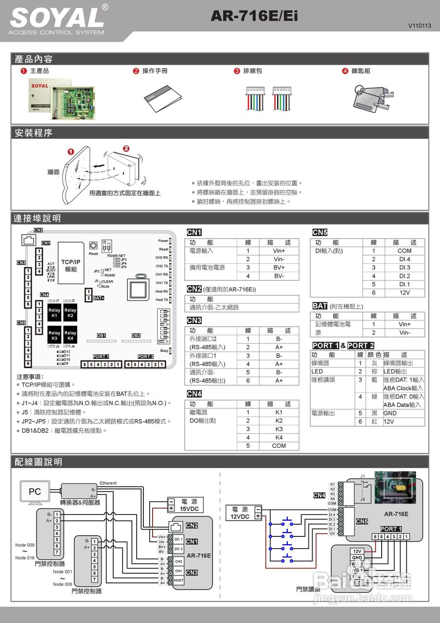 德卡电子716E门禁控制器说明书