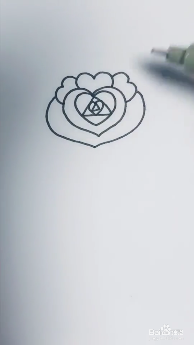 玫瑰花的简笔画如何画