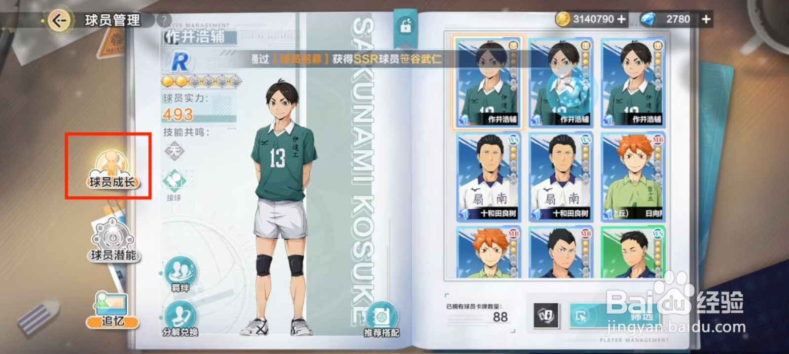 排球少年新的征程如何提升作并浩辅等级？