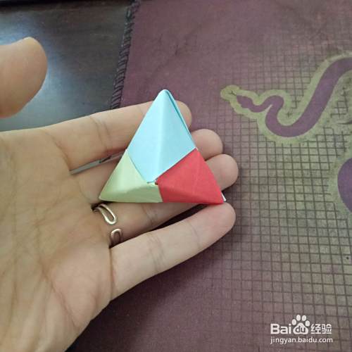 立体三角体怎么折 百度经验 立体三角体怎么折 百度经验
