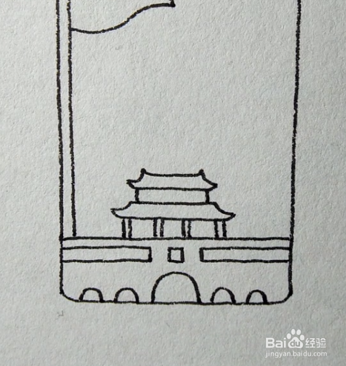 国庆天安门怎么画