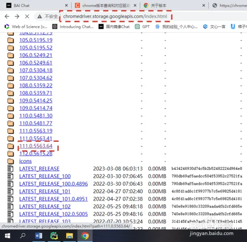 Python selenium chrome版本查询和对应驱动下载