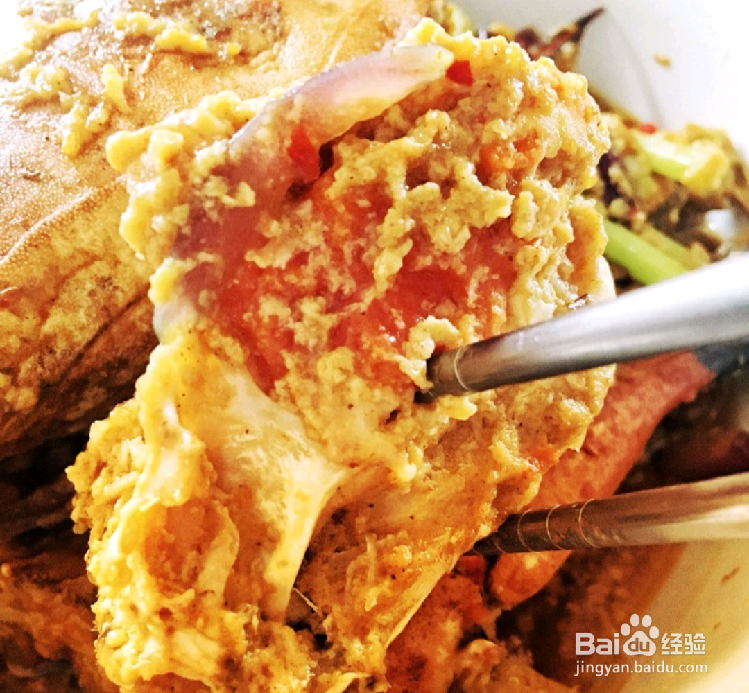 如何做出咖喱椰汁面包蟹？