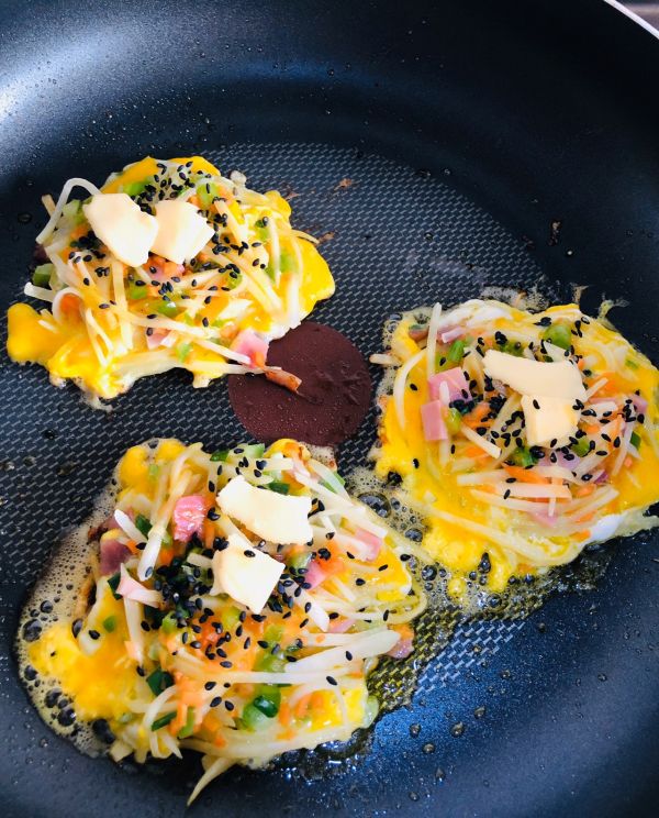 芝士培根蔬菜饼