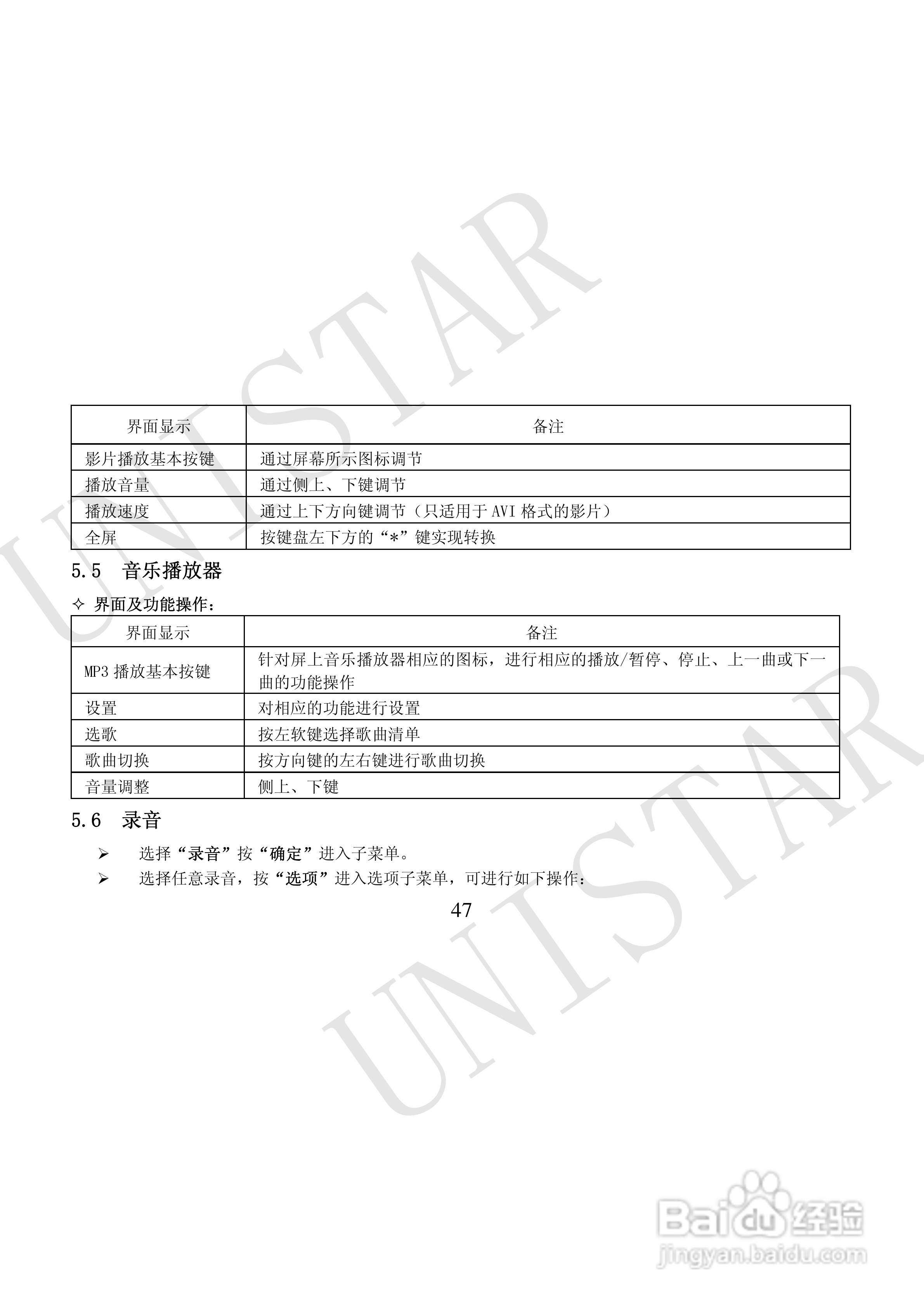 友信达 U999手机说明书:[5]