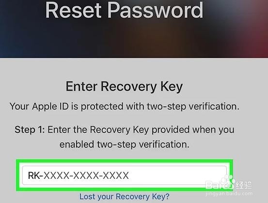 iPhone ID 密码重置