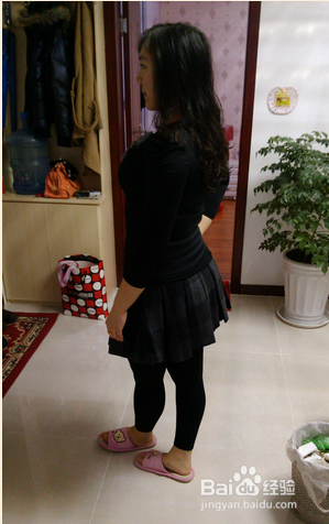 泡泡袖显瘦韩版修身打底T恤搭配短裙