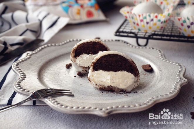 奥利奥雪媚娘的做法