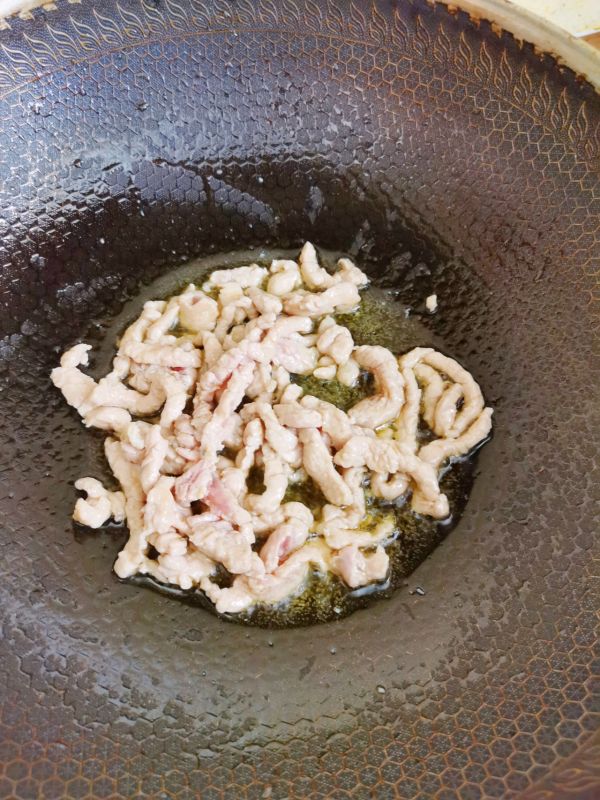 榨菜毛豆炒肉丝