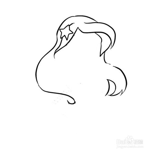 简笔画-如何画美人鱼的简笔画