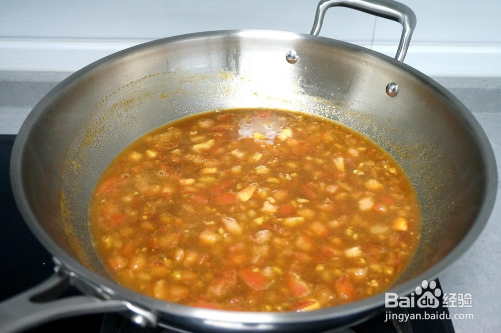 汤鲜味美肉末西红柿豆腐羹