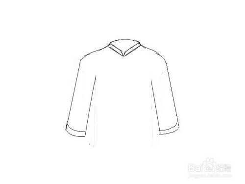 男士上衣的简笔画怎么画