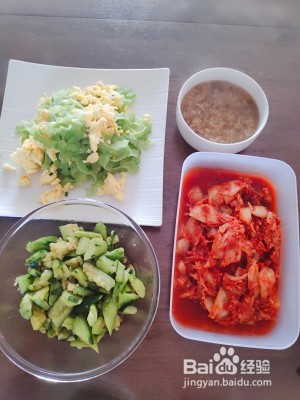 健康养生佳品苦瓜炒鸡蛋的做法