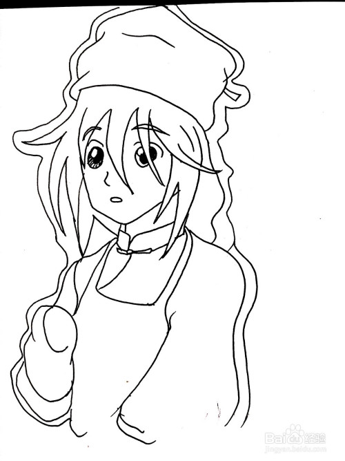 《甜心格格》系列之七尺高简笔画