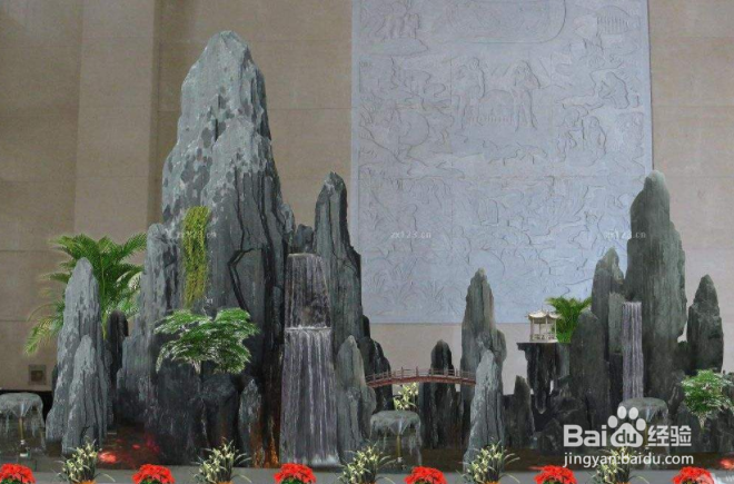 自己做假山流水喷泉方法？