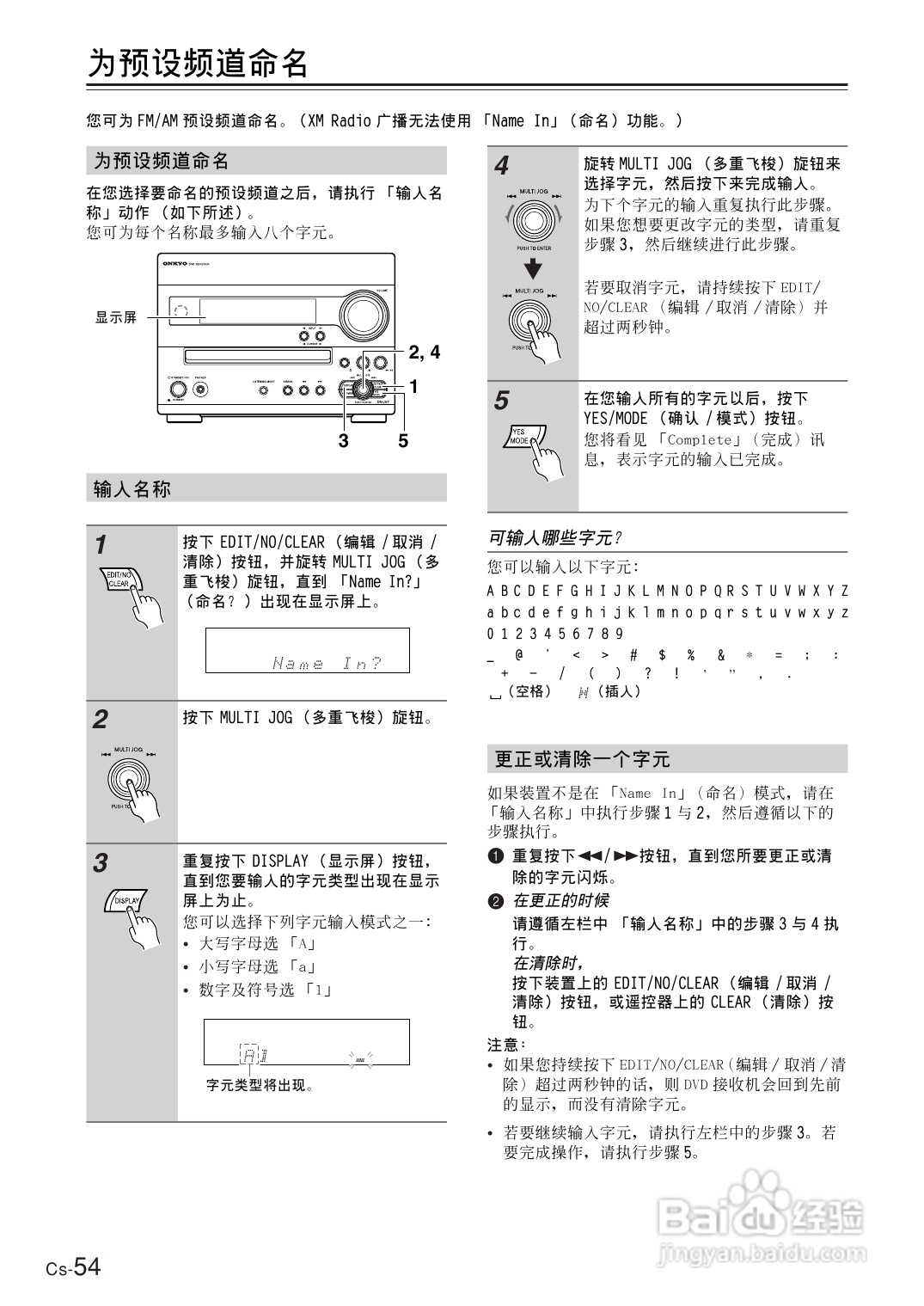 安桥DVD接收机DR-UN7型使用说明书:[3]