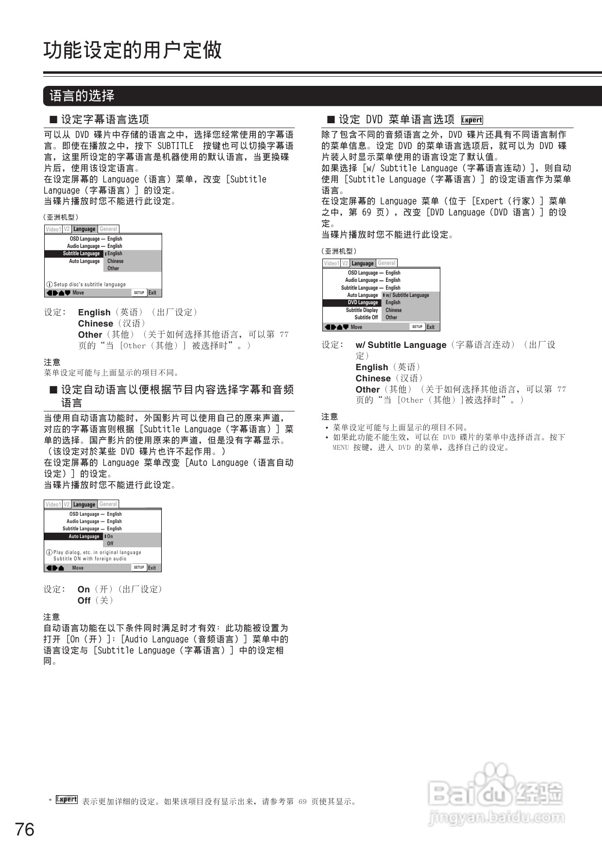 安桥DVD接收机DR-L50型使用说明书:[4]