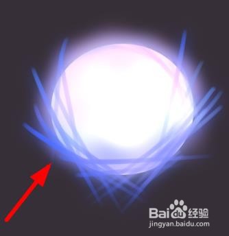 画一个发光的装饰球