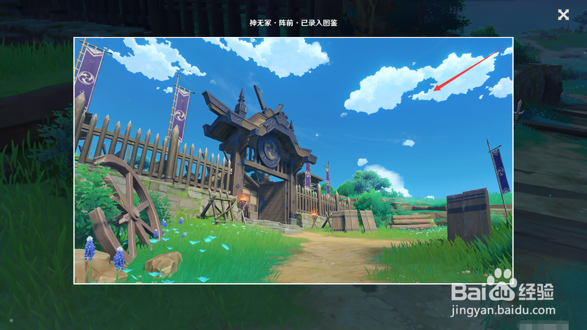 稻妻观景点五的位置。