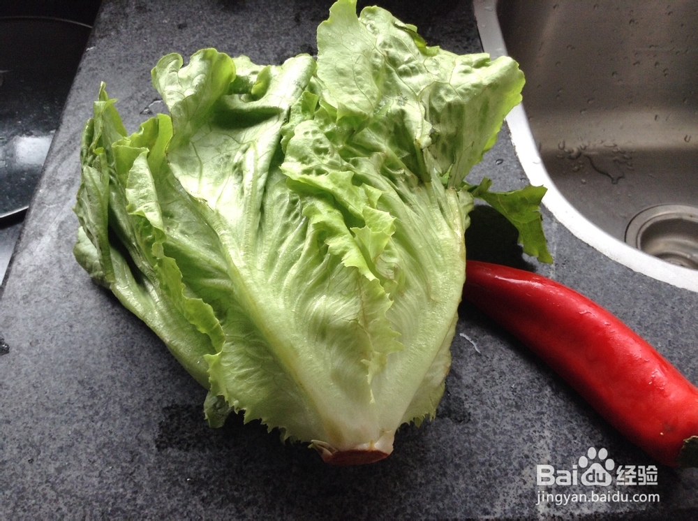 炒生菜的制作