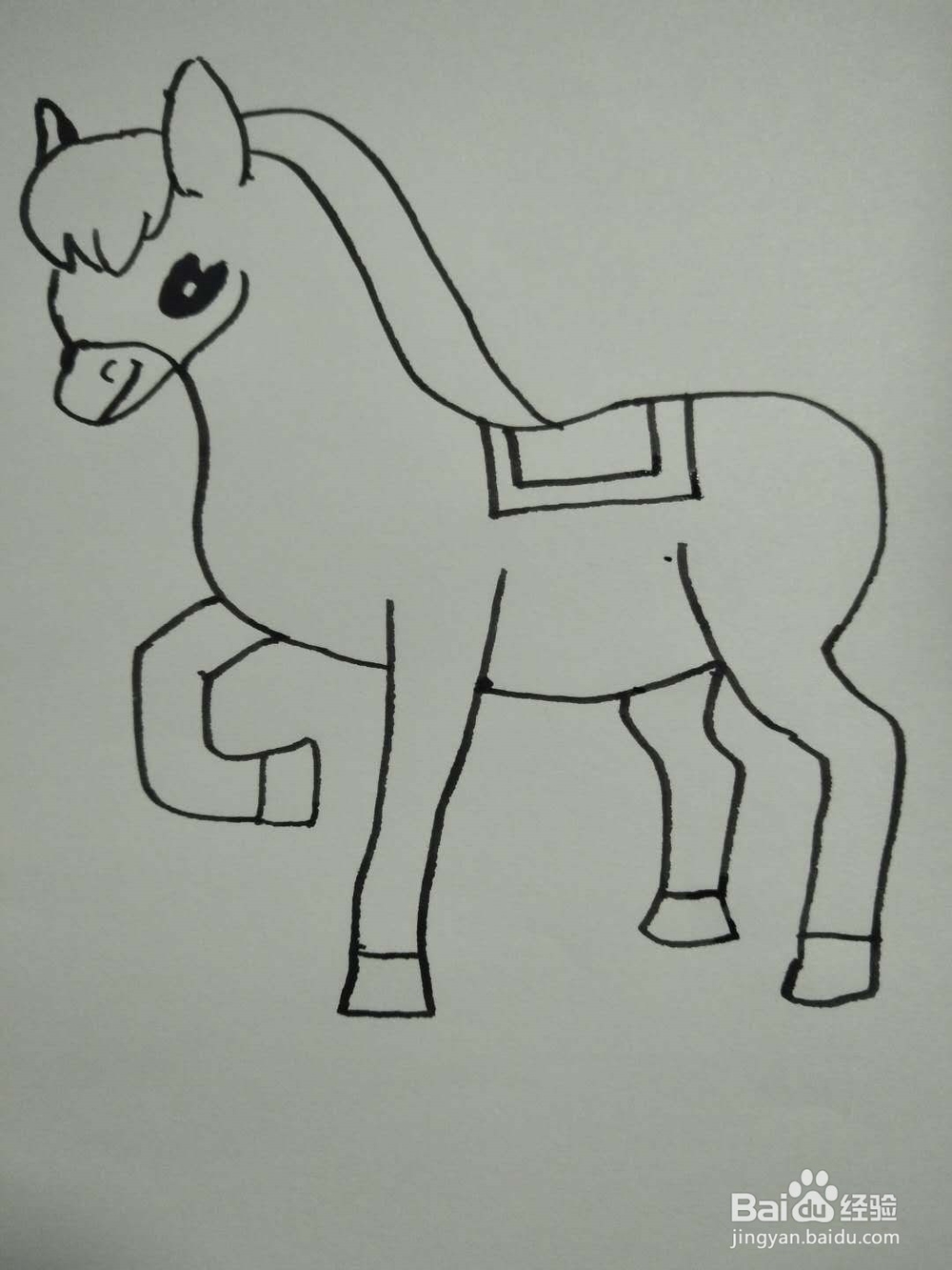 马的简笔画法